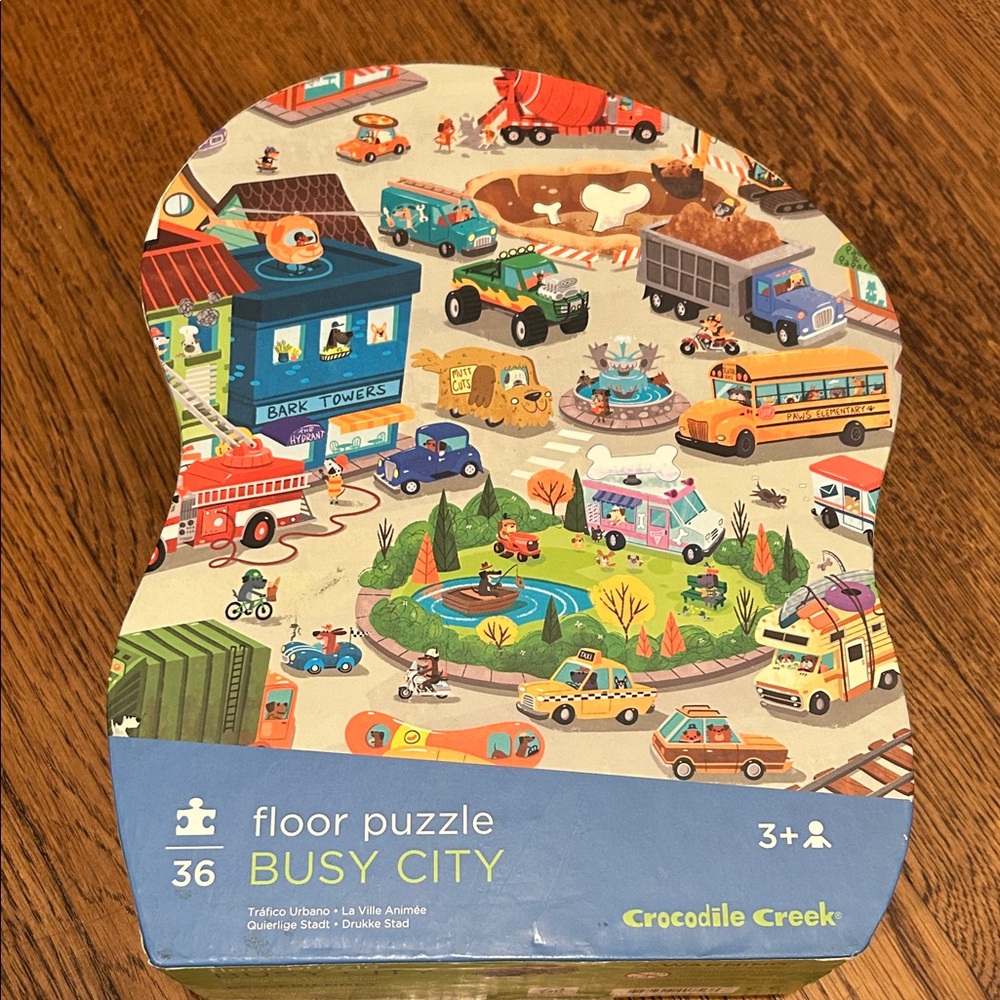 Crocodile Creek Busy City 36-Piece Floor Puzzle